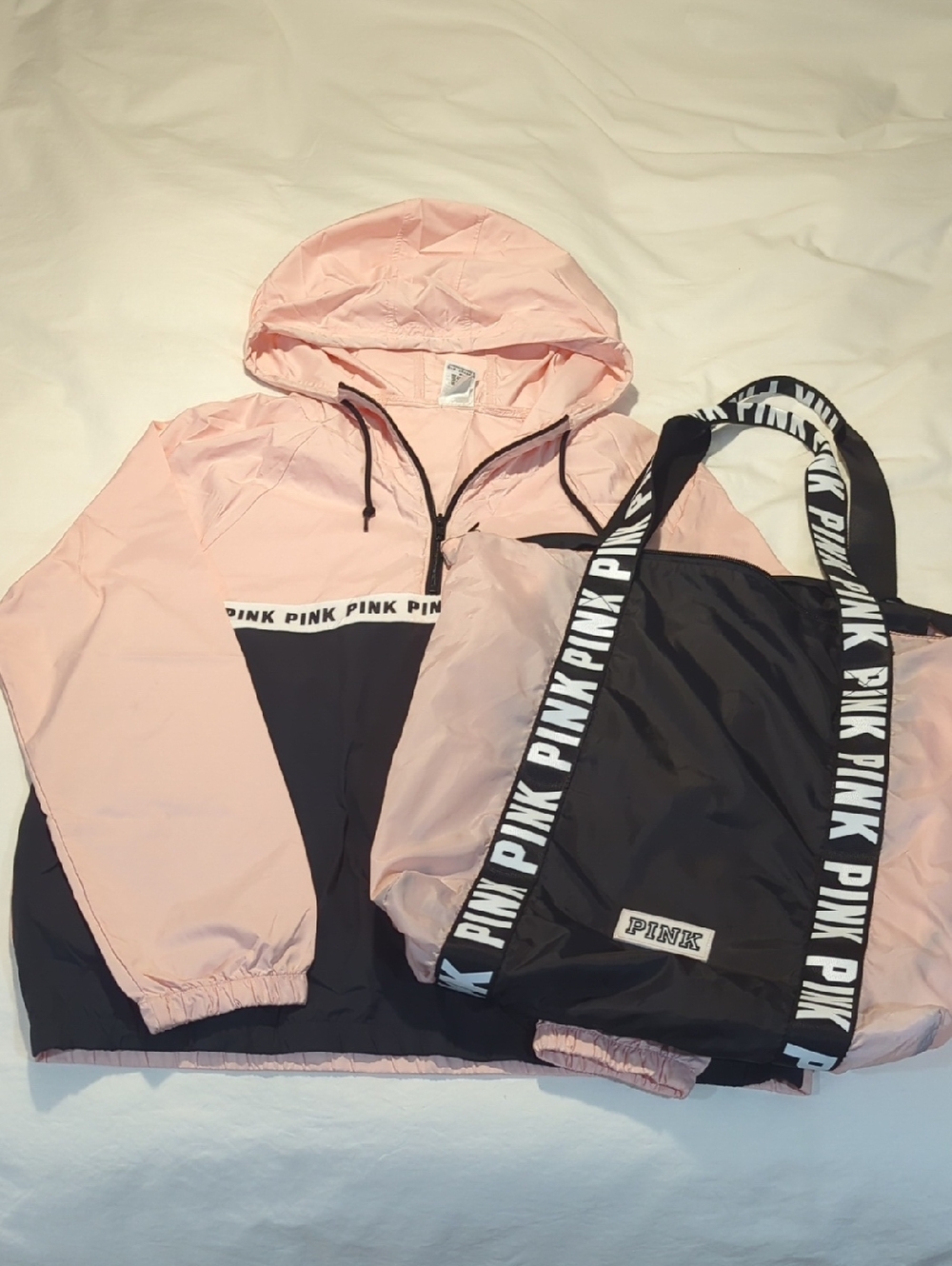 PINK XS/S Windbreaker & Tote Bag